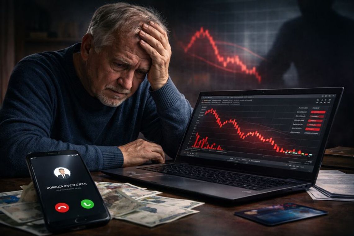 SENIOR Z TCZEWA uwierzył w szybki zysk, stracił oszczędności życia