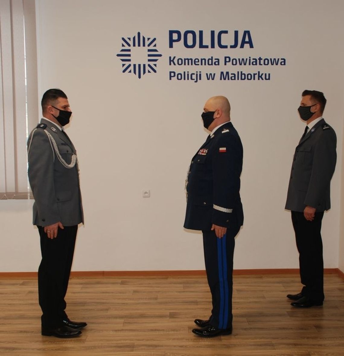 Uroczystość objęcia stanowiska Komendanta Powiatowego Policji w Malborku