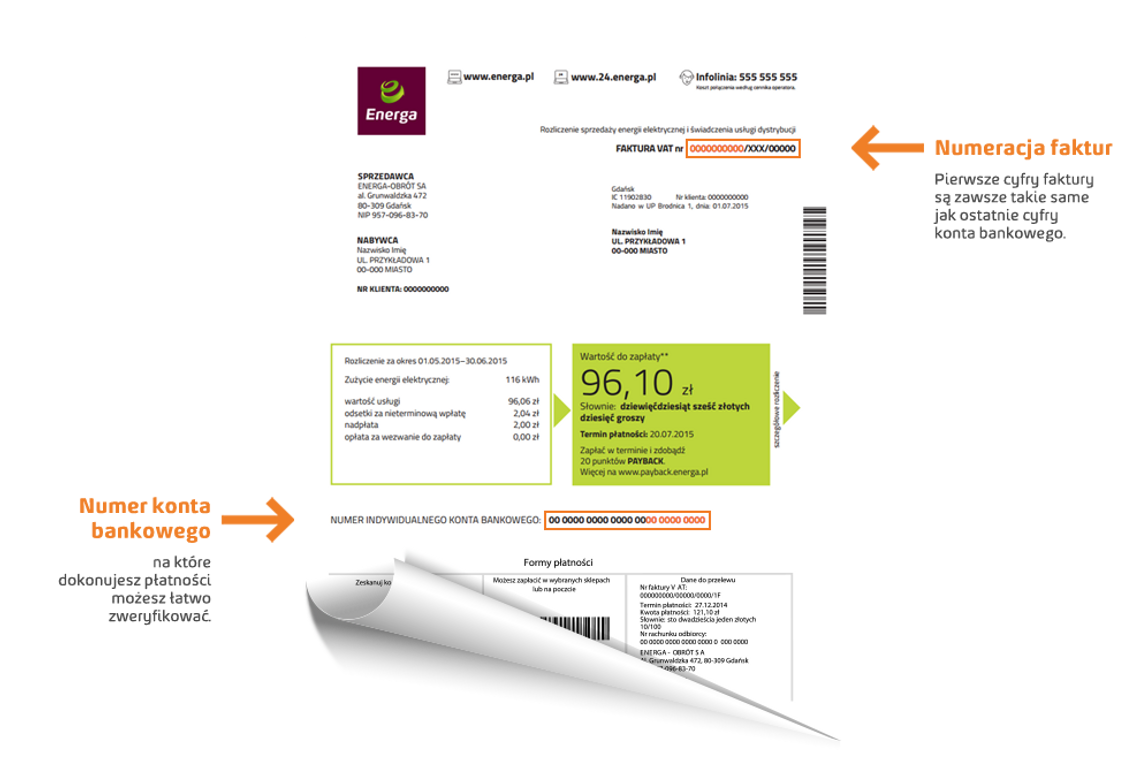 Uwaga na fałszywe faktury Energi