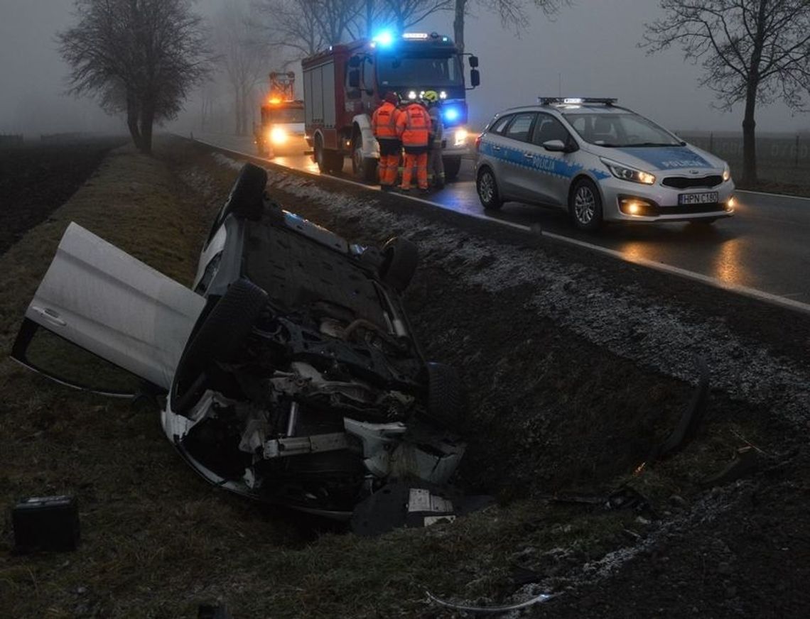 Wypadek w miejscowości Chlebówka- Policja apeluje o ostrożność