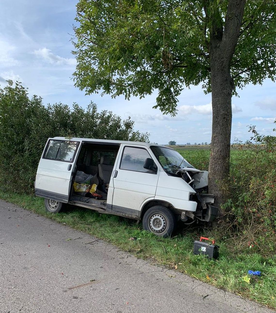 Wypadek w Miłoradzu – Policja apeluje o ostrożność !