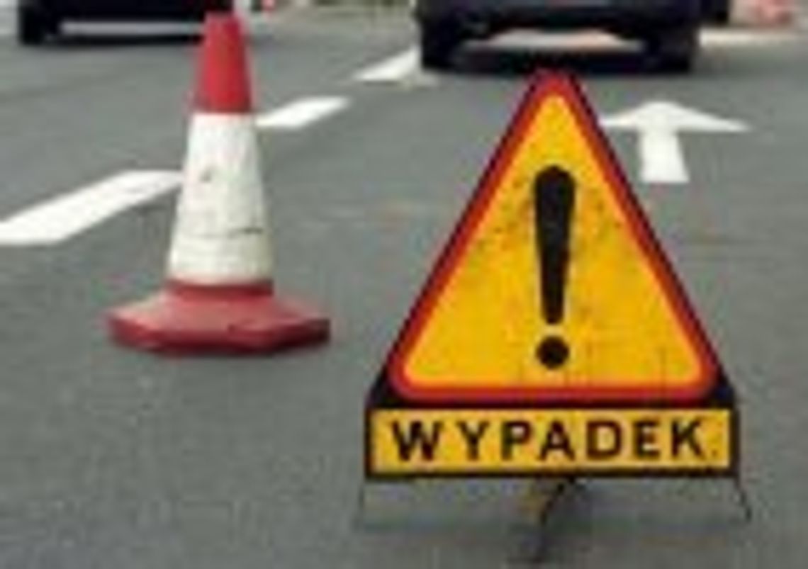 Wypadek z udziałem motorowerzysty