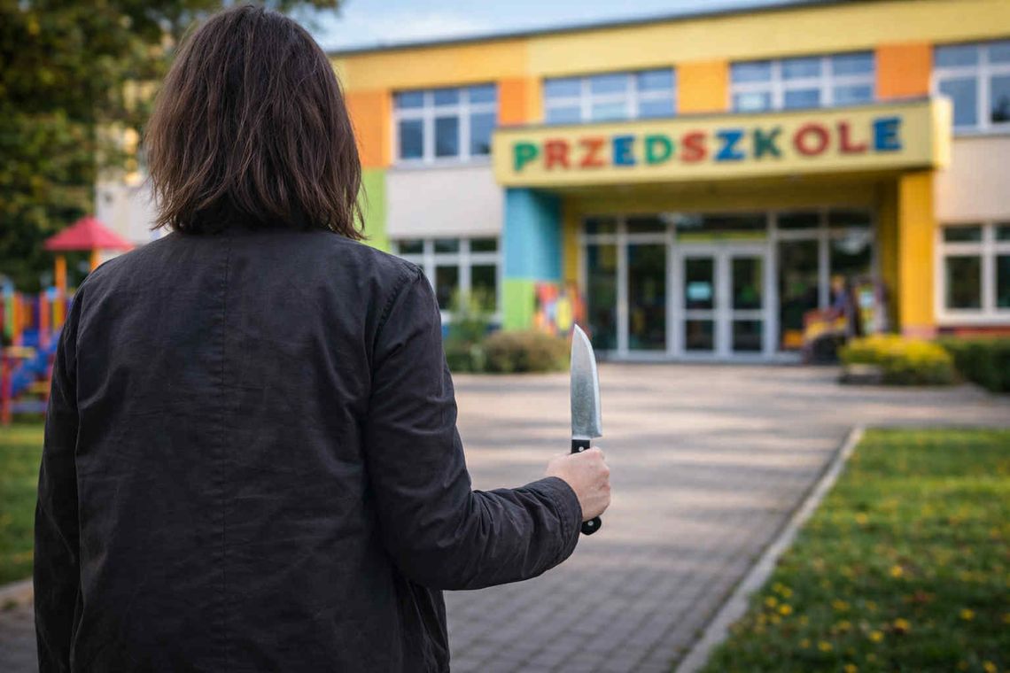 Z nożem wtargnęła do przedszkola w Kwidzynie. Sąd zdecydował o trzymiesięcznym areszcie