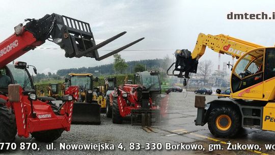 DmTech - wynajem, sprzedaż, serwis ładowarek teleskopowych i wózków widłowych DmTech - wynajem, sprzedaż, serwis ładowarek teleskopowych i wózków widłowych