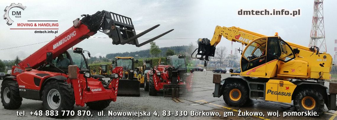 DmTech - wynajem, sprzedaż, serwis ładowarek teleskopowych i wózków widłowych