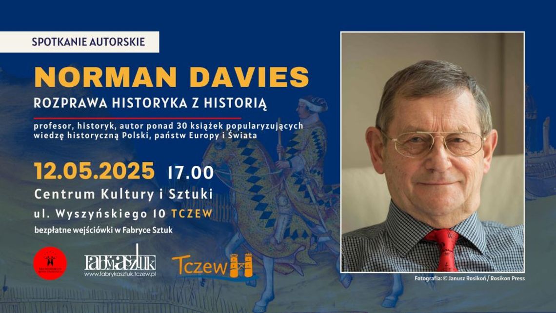 Norman Davies w Tczewie! Szykuje się spotkanie z popularnym historykiem z Wielkiej Brytanii