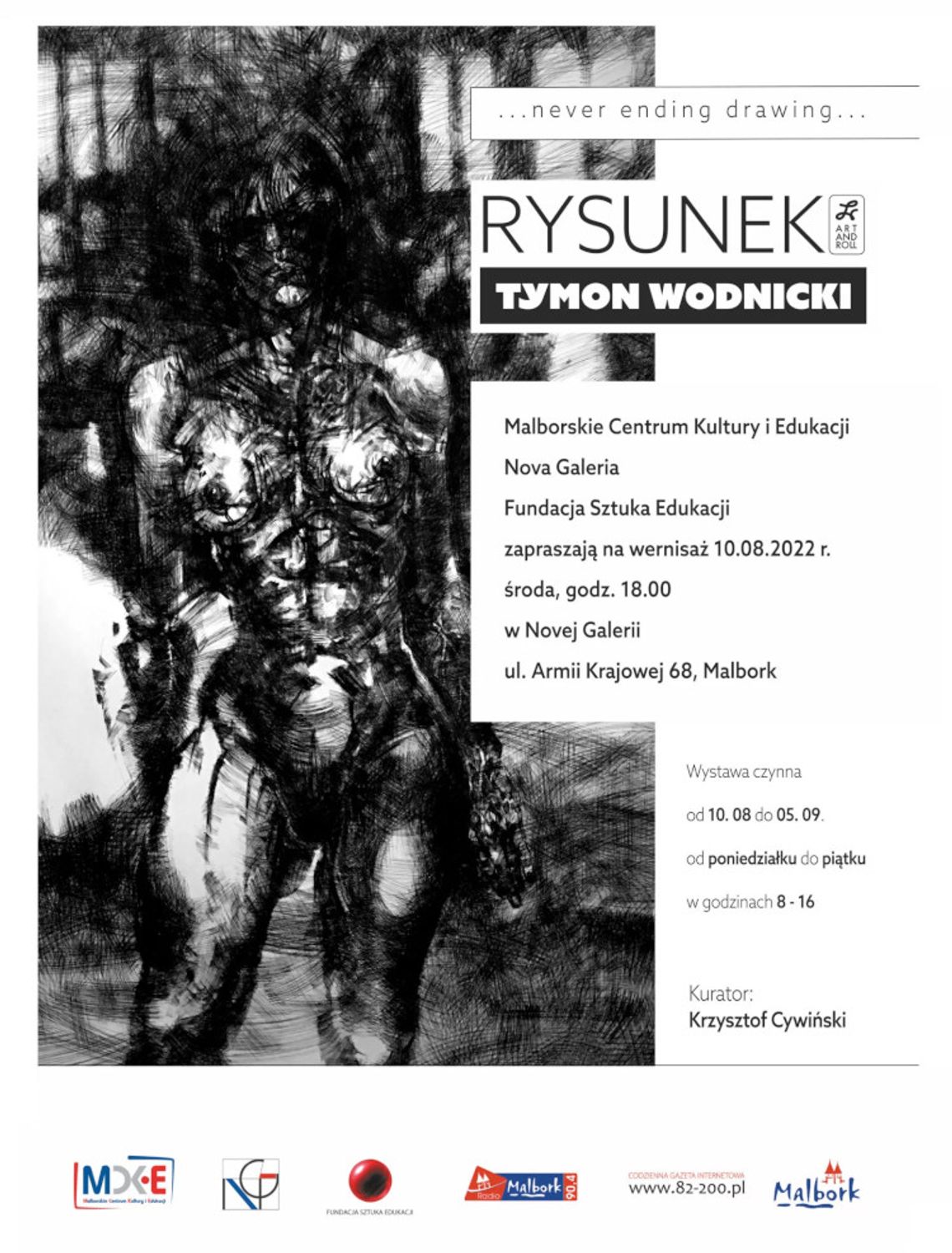 Nova Galeria zaprasza na wystawę – RYSUNEK -Tymon Wodnicki