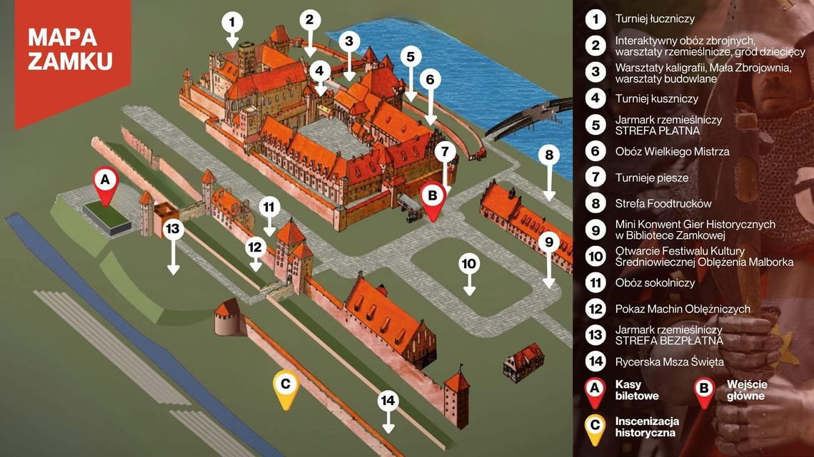 OBLĘŻENIE MALBORKA 2025. Przedstawiamy program wydarzeń towarzyszacych 18-20.07.2025