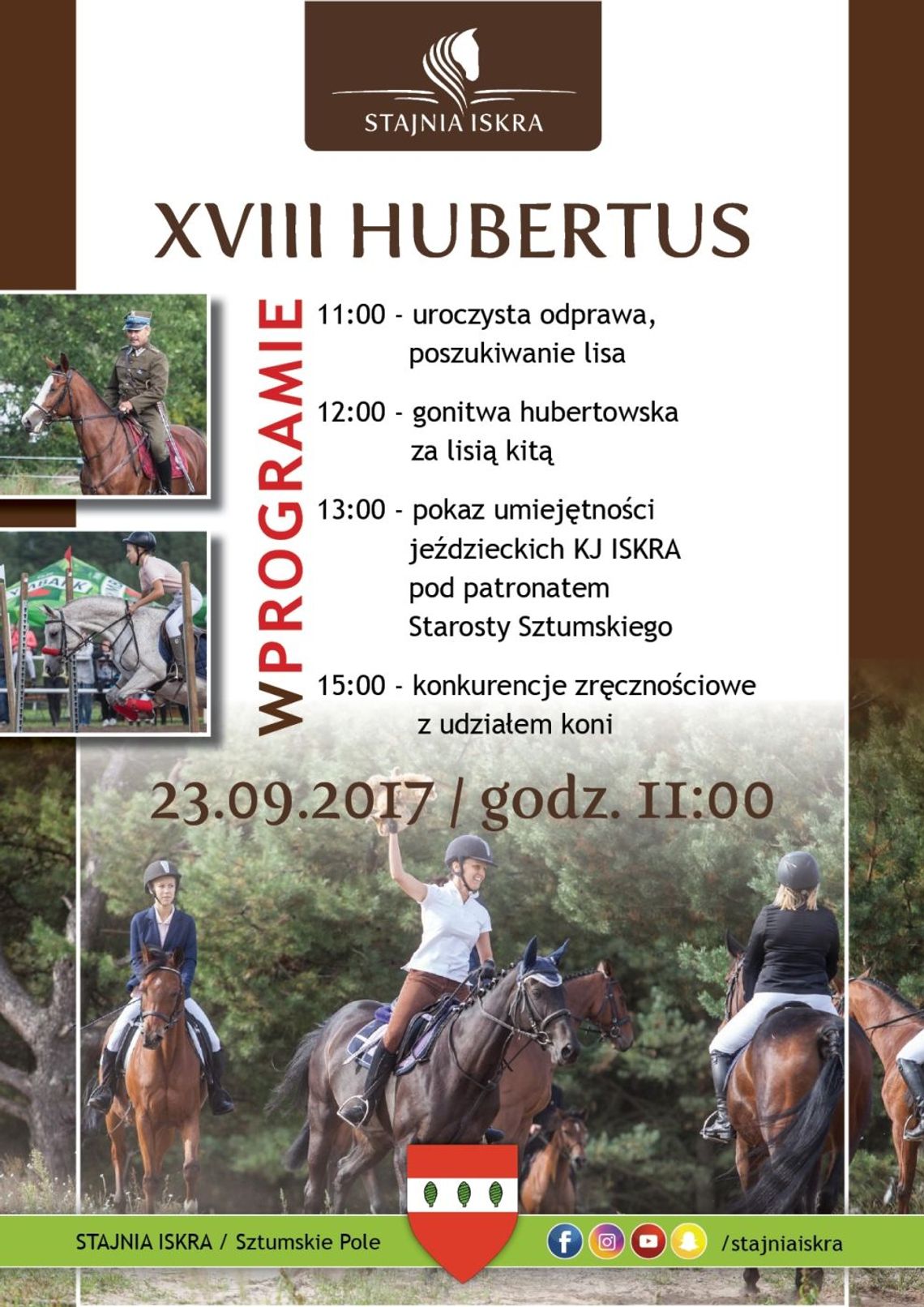 XVIII Hubertus w Sztumskim Polu.