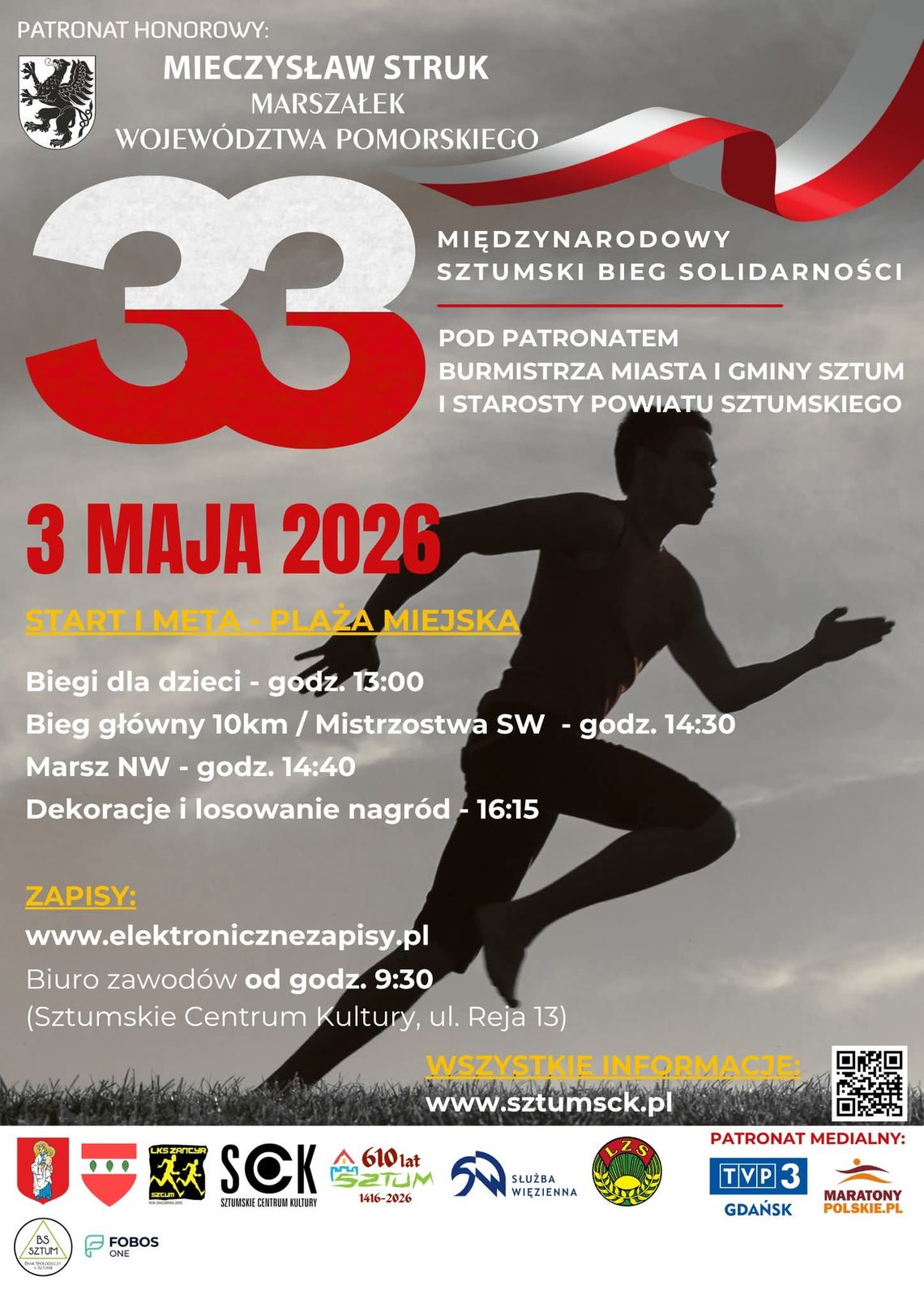 XXXIII Międzynarodowy Sztumski Bieg Solidarności 3 Maja
