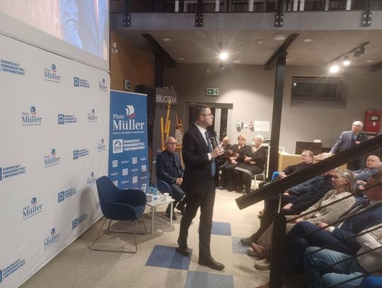 Sztumskie spotkanie konserwatywnych polityków: Kazimierza Smolińskiego i Piotra Müllera